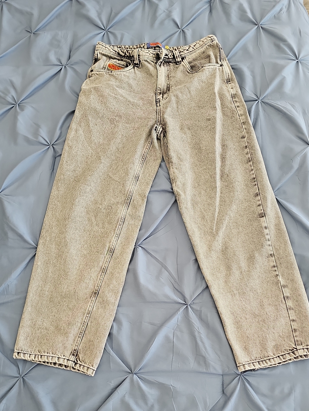 Empyre Washed Light Gray Relaxed Jeans